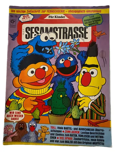 Sesamstrasse - Für Kinder Zeitschrift Nr. 73 Muppets Basteln Comics Spiele Malen