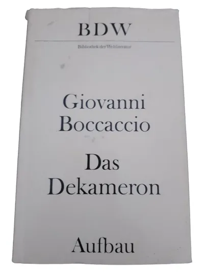 Boccaccio Dekameron Hardcover Historische Erotik Romane Deutsch Aufbau