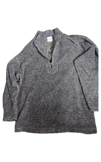 Étirel Herren Fleecepullover Gr. 50/L Grau Casual Outdoor