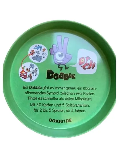 Dobble Spot it! Kartenspiel Asmodee 30 Karten 5 Spielvarianten ab 4 Jahre