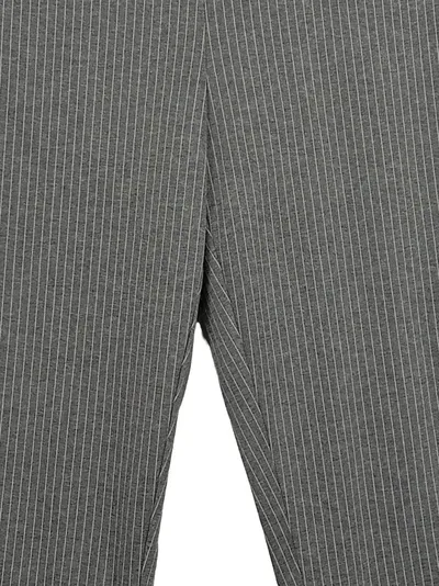 Soyaconcept Stoffhose Damen Gestreift Grau Business Büro Gr. 42 L27