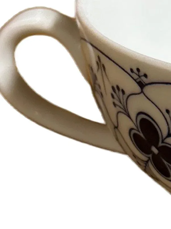 Arzberg Suppentasse Indischblau Porzellan Klassisch Blumen Weiß 11cm 3