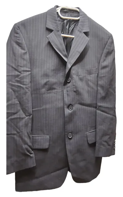 Barisal Herren Sakko Grau Gestreift Gr. 46/S Business Anzugjacke