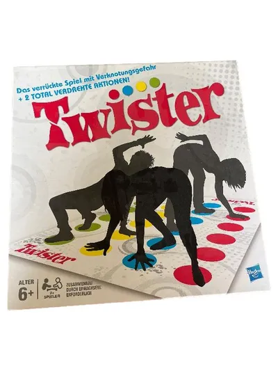 Hasbro Twister Partyspiel Gesellschaftsspiel ab 6 Jahre Mehrfarbig