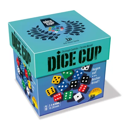 Dice Cup Würfelspiel Drei Hasen Spiele 2-6 Spieler ab 8 Jahren 15-20 Min