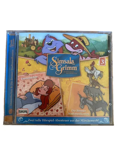 Simsala Grimm CD Dornröschen & Bremer Stadtmusikanten Hörspiel für Kinder Europa