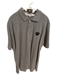 COMME des GARÇONS PLAY Poloshirt Herren Grau XL Logo Casual 1