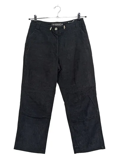 Tom Tailor Damen Stoffhose Schwarz Gr. 38 Casual Polyamid