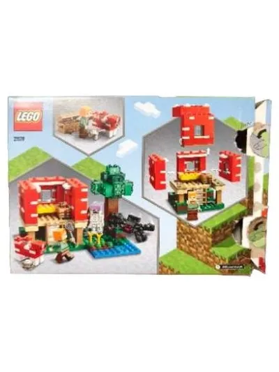 LEGO Minecraft 21179 Pilzhaus The Mushroom House Set Kinder ab 8 Jahre
