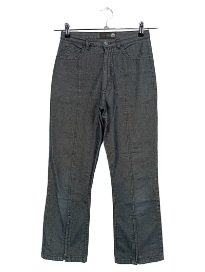 CARLO COLUCCI Damen Jeans Slim Fit Gr. 36 (W28) Grau Casual Stretch
