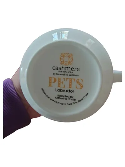 Maxwell & Williams PETS Kaffeetasse Hund Porzellan Weiß 10cm