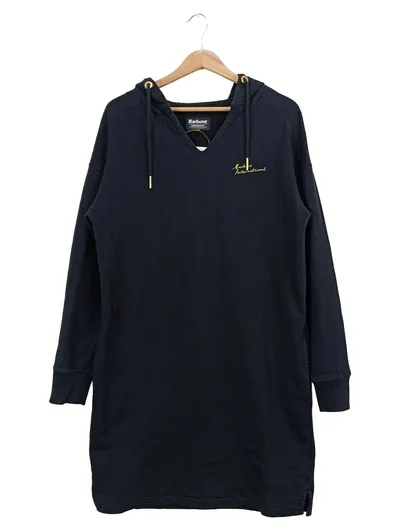 BARBOUR INTERNATIONAL Damen Sportkleid Hoodie Gr. 36/S Schwarz Baumwolle