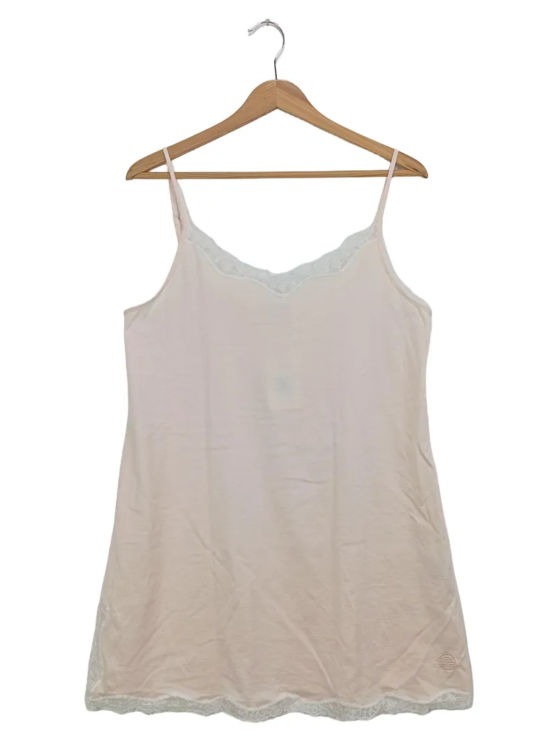 FERAUD PARIS Nachthemd Damen Gr. 38/M Rosa Feminin mit Spitze Baumwolle 1