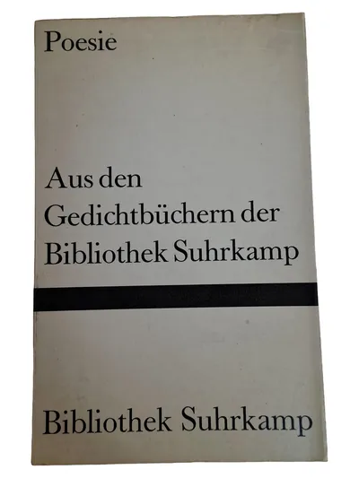 Poesie - Aus den Gedichtbüchern der Bibliothek Suhrkamp Lyrik Gedichte