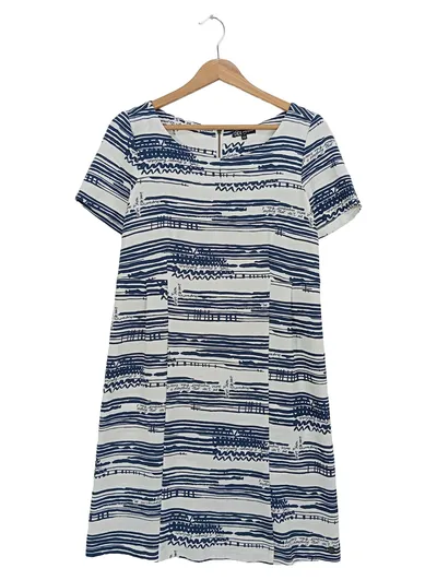 DIDI Sommerkleid Damen 34/XS Mehrfarbig Gestreift Bohemian Freizeit