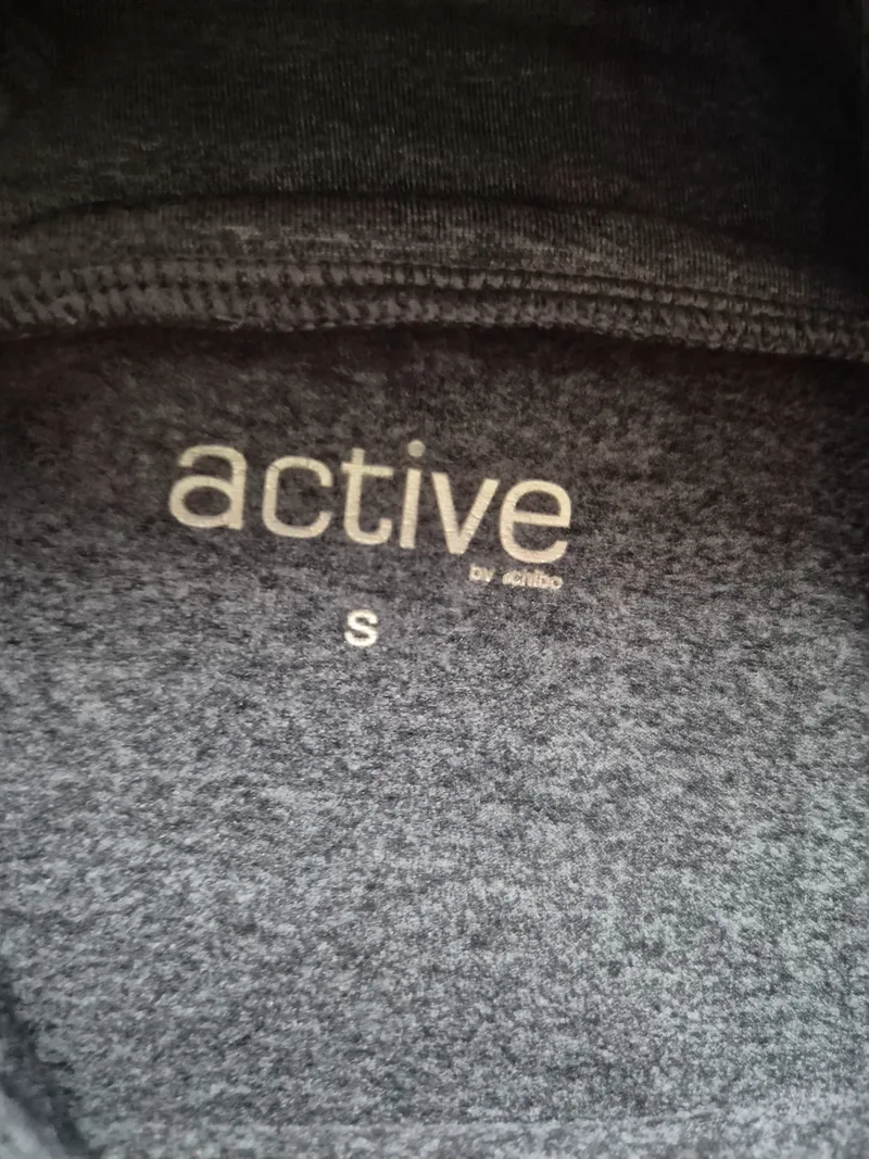 Active by Tchibo Damen Sport Pullover Gr. S/36 Grau Meliert Kragen 4