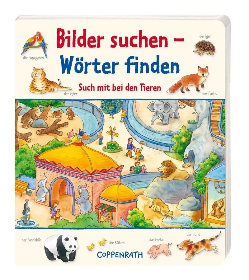 Coppenrath Activity Buch Bilder suchen Wörter finden Tiere Kinderbuch Mehrfarbig 1