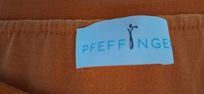 Pfeffinger Faltenrock Damen Gr. 46 Orange Floral Plissee Maxirock