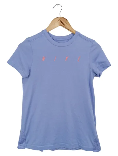 NIKE Kinder Sport Shirt T-Shirt Gr. 152/M Blau Sportlich Dri-Fit