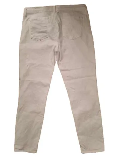 J Brand Damen Jeans Straight Leg Weiß W31 L27 Baumwolle