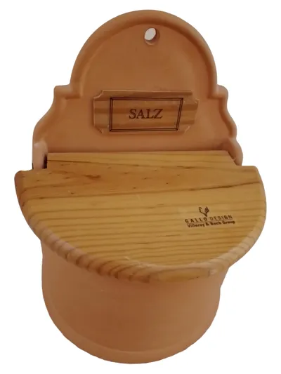 Gallo Design Kaffeedose Braun Keramik Holz Naturbezogen