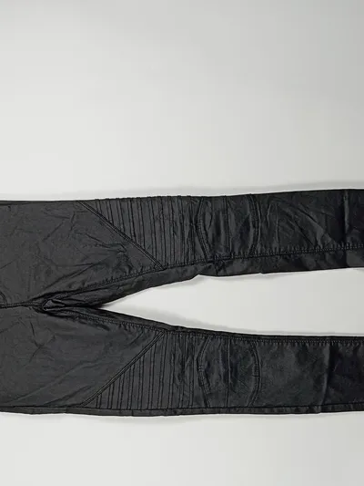 Noisy May Damen Biker Hose Lederoptik Schwarz Gr. M/36 Skinny
