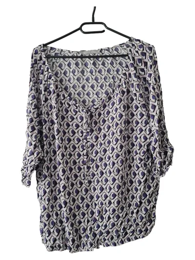 Betty & Co Damen Bluse Gr. 42/XL Mehrfarbig Grafisch Casual