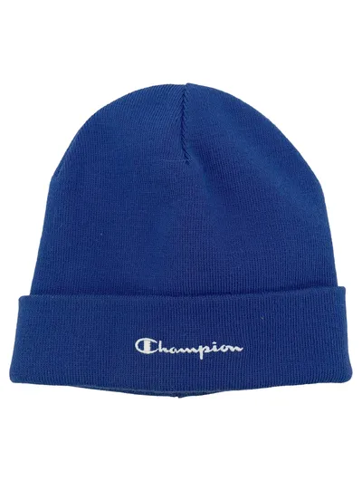 CHAMPION Mütze Beanie Herren Damen Blau One Size Polyacryl