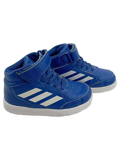Adidas Kinder Sneaker High Top Lauflernschuhe Blau Weiß Gr. 24