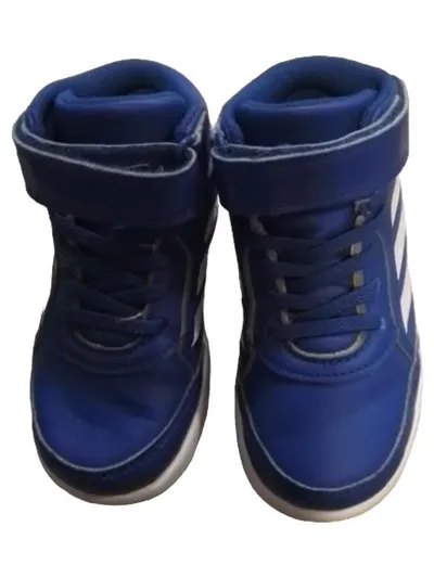 Adidas Kinder Sneaker High Top Lauflernschuhe Blau Weiß Gr. 24