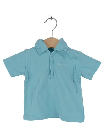 MEXX Baby Poloshirt Gr. 68 Türkis Baumwolle Kurzarm Jungen