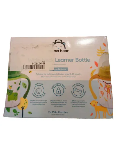 Mama Bear Lernflasche Babyflasche 2er Set 2x150ml Anti-Kolik Mehrfarbig Kinder