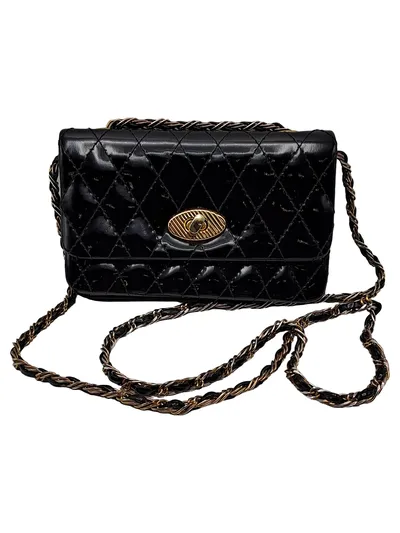 Picard Umhängetasche Damen Schwarz Gesteppt Elegant Klein 11cm