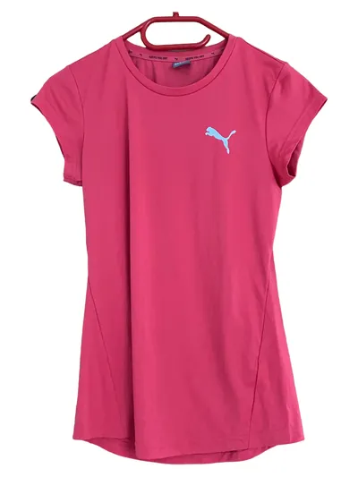 Puma Sportshirt Kinder Mädchen Gr. 164 Rot Kurzarm