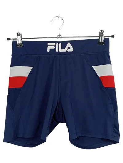 FILA Radhose Damen Gr. M Blau Rot Weiß Sport Fitness Shorts