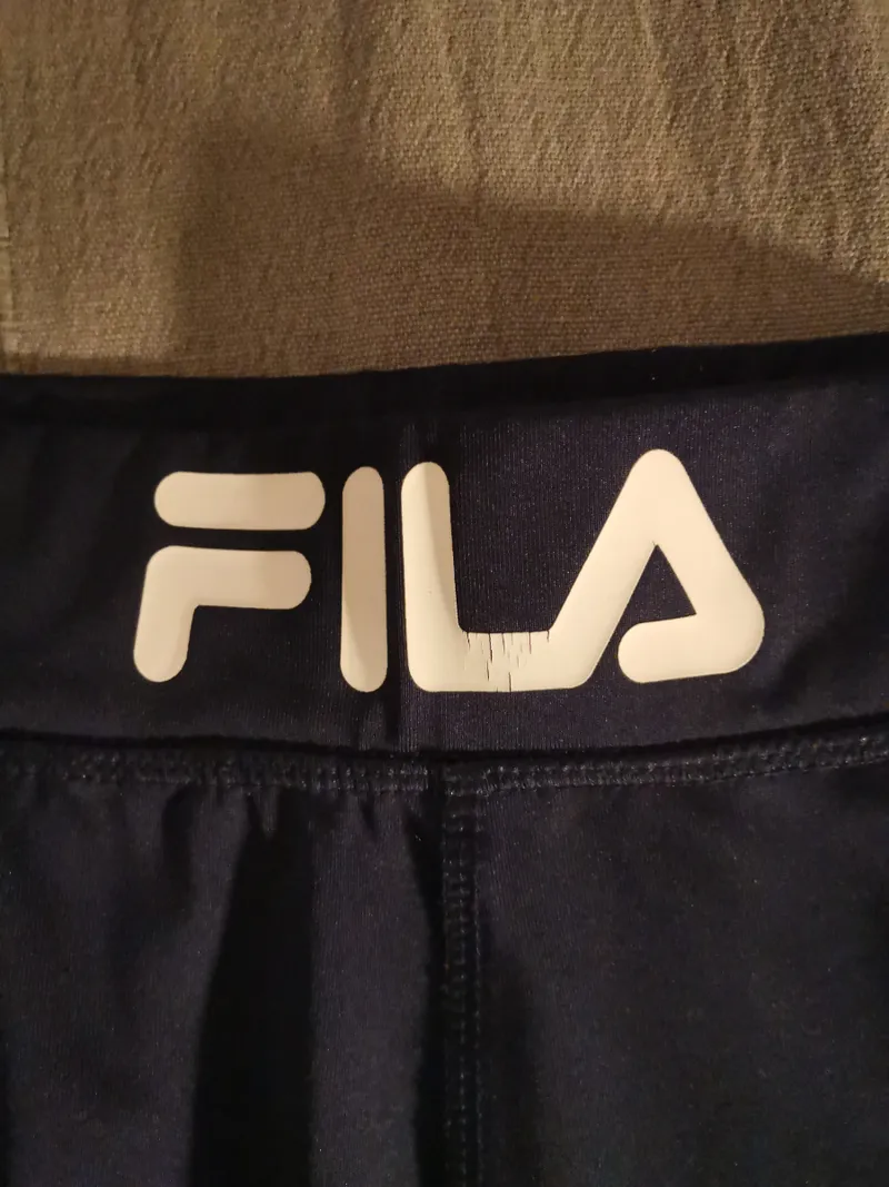 FILA Radhose Damen Gr. M Blau Rot Weiß Sport Fitness Shorts 3