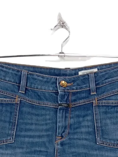 CLOSED Damen Jeans Regular Fit Blau W30 L28 Baumwolle Elasthan Alltag