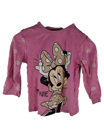 Disney Baby Minnie Maus Schlafanzug Mädchen Gr. 86-92 Rosa Punkte