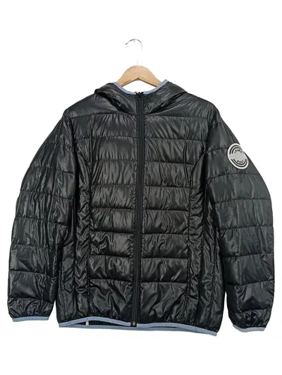 LAURA KENT Damen Steppjacke Gr. 36 Schwarz Casual Gesteppt mit Kapuze