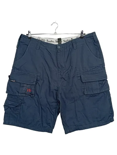 SURPLUS Raw Vintage Cargo Shorts Herren XL Blau Trooper 75 Baumwolle