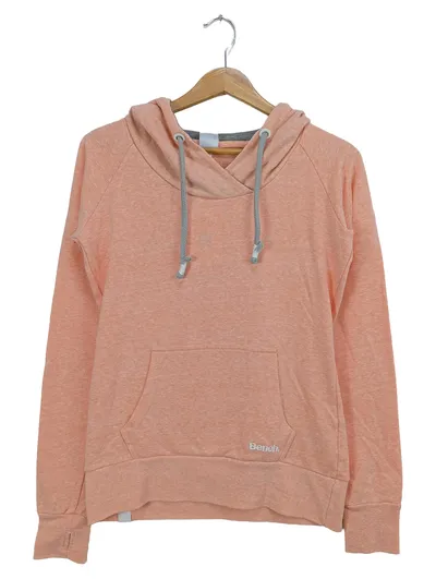 BENCH Damen Kapuzenpullover Hoodie Gr. 36/S Rosa Casual Sportlich