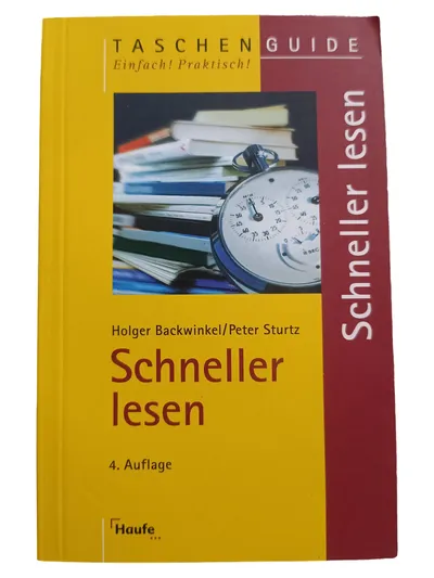 Haufe Schneller lesen von Backwinkel Sturtz Lesetraining Selbsthilfebuch Deutsch