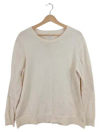 AMAZON ESSENTIALS Pullover Herren XXL Beige Baumwolle Basic Rundhals