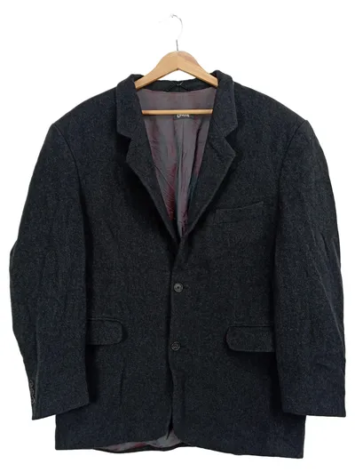 CINQUE Sakko Herren Business Grau Uni Schurwolle Blazer Jackett