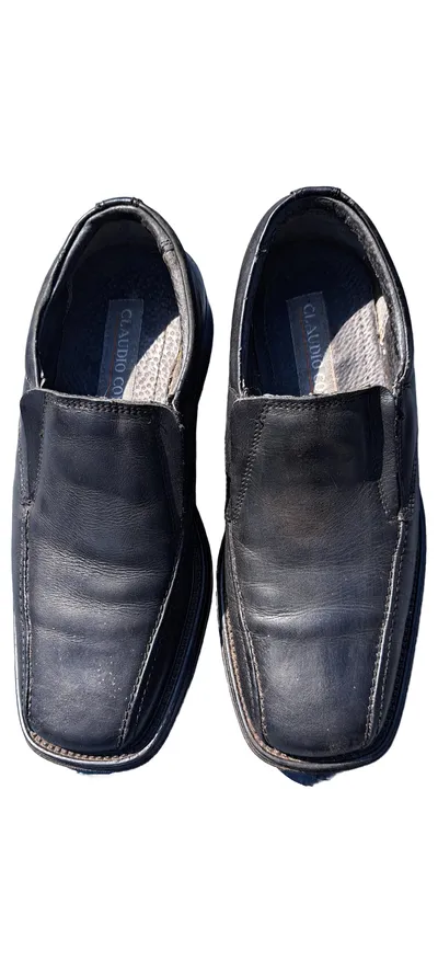 Claudio Conti Herren Slipper Schuhe Klassisch Schwarz Größe 40