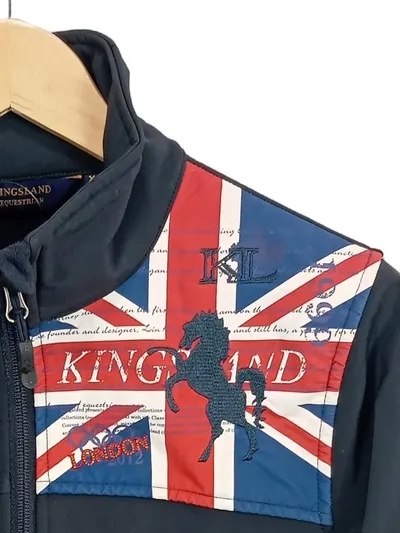 Kingsland Damen Softshelljacke Union Jack London 2012 Gr. XS Schwarz