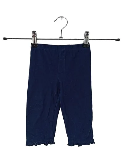 s.Oliver Capri Leggings Mädchen Gr. 98 Blau Rüschen Baumwolle