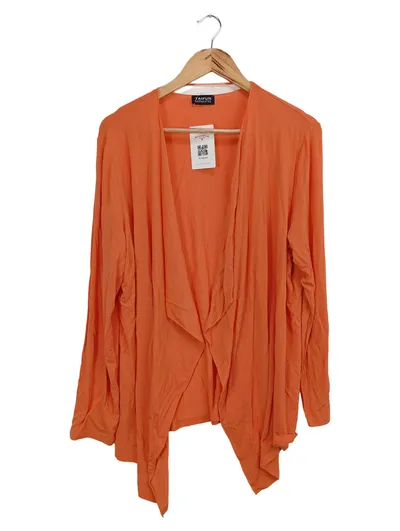 TAIFUN Leichte Weste Damen Orange Gr. 40/L Cardigan Casual