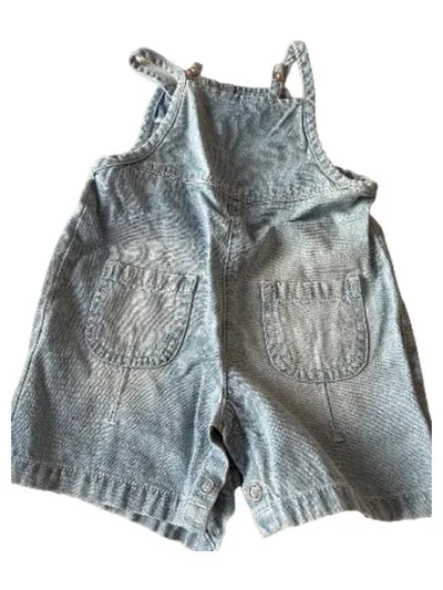 Dirkje Baby Latzhose Jeans Mädchen Gr. 68 Blau Baumwolle