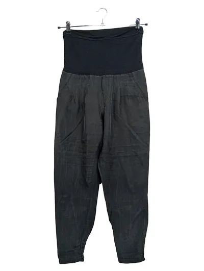 MISS SIXTY Umstandshose Damen XS 34 Schwarz Leinen Sommerhose leicht